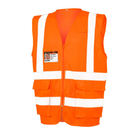 Result Safeguard R479X Result Safeguard Executive Cool Mesh Safety Vest Fluoresent Orange