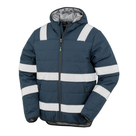Result Recycled R500X Result Recycled Recycled Ripstop Padded Safety Jacket Navy