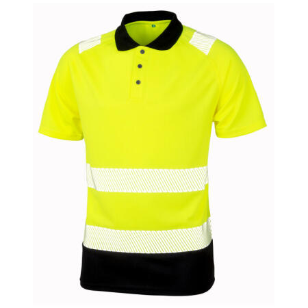 Result Recycled R501X Result Recycled Recycled Safety Polo Shirt Fluoresent Yellow