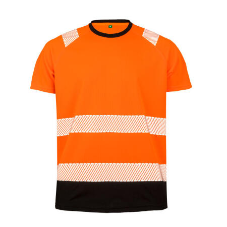 Result Recycled R502X Result Recycled Recycled Safety T-Shirt Fluoresent Orange
