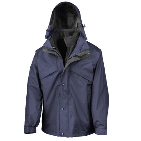 Result R68X Result 3-in-1 Zip and Clip Jacket Navy
