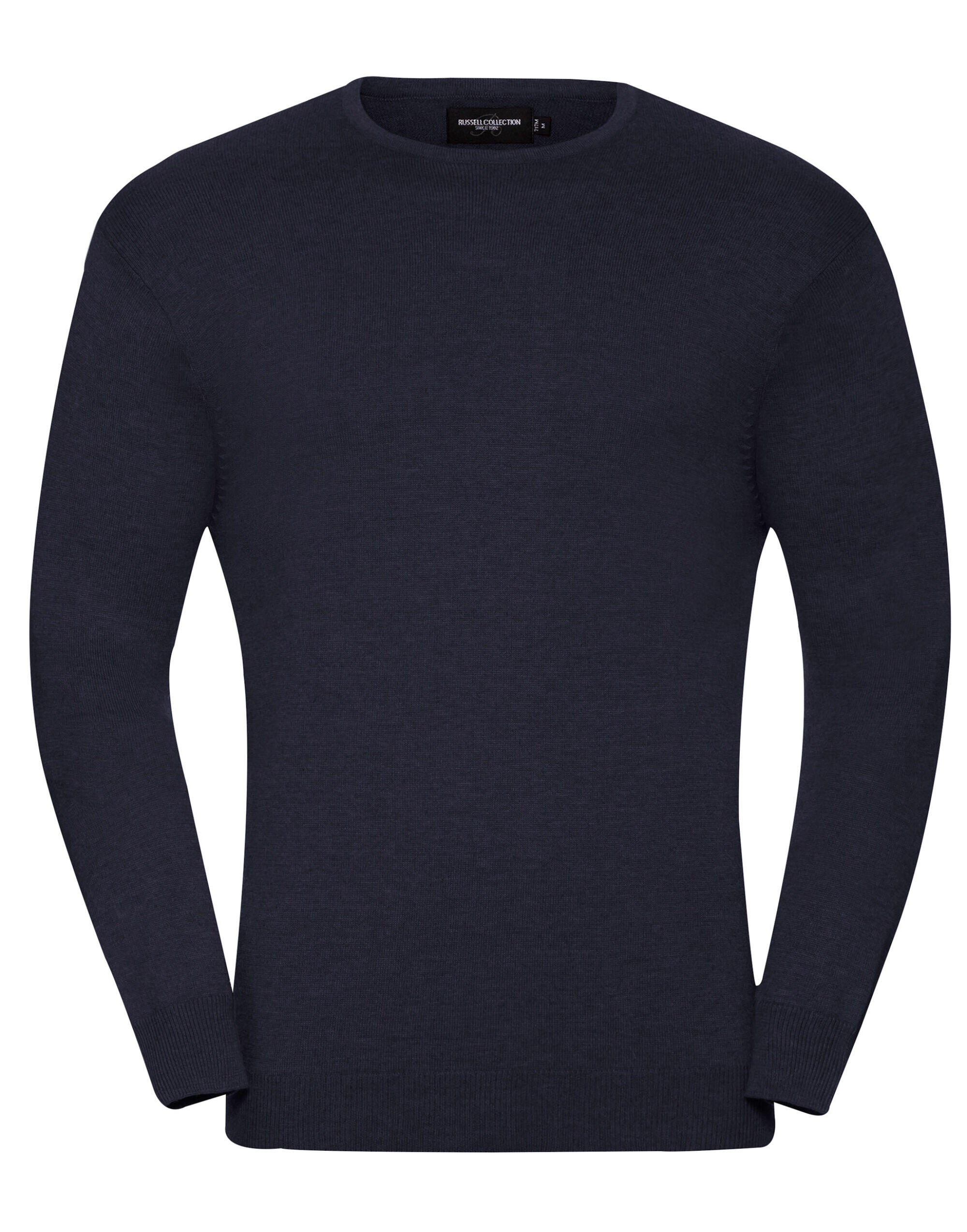 Russell Collection R717M Men's Crew Neck Knitted Pullover French Navy