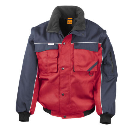 WORK-GUARD by Result R71X WORK-GUARD by Result Zip Sleeve Heavy Duty Jacket Red/Navy