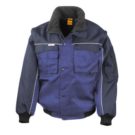 WORK-GUARD by Result R71X WORK-GUARD by Result Zip Sleeve Heavy Duty Jacket Royal/Navy