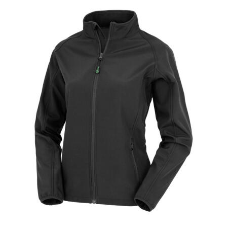 Result Recycled R901F Result Recycled Ladies' Recycled 2-Layer Print Softshell Black