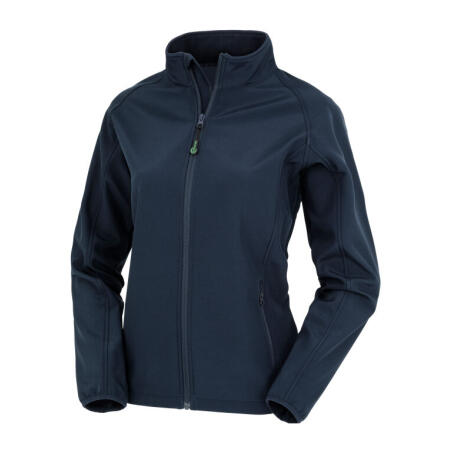 Result Recycled R901F Result Recycled Ladies' Recycled 2-Layer Print Softshell Navy