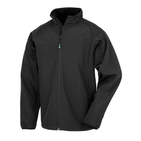 Result Recycled R901M Result Recycled Men's Recycled 2-Layer Print Softshell Black