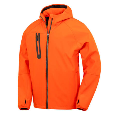 Result Recycled R909X Result Recycled 3-Layer Recycled Printable Softshell Orange/Navy