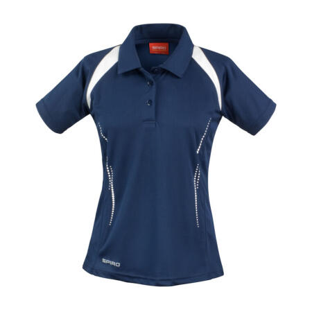 Spiro S177F Spiro Ladies' Team Spirit Polo Shirt Navy/White