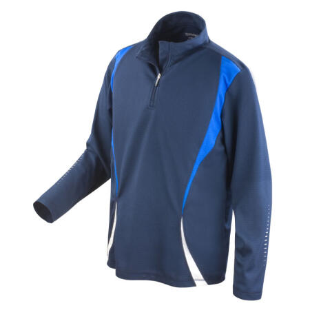 Spiro S178X Spiro Unisex Trial Training Top Navy/Royal/White