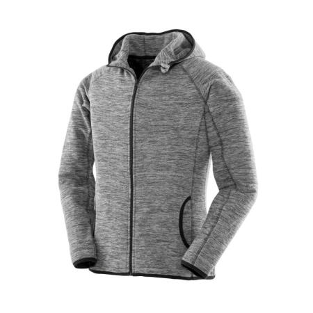 SPIRO FITNESS S245F SPIRO FITNESS Women's Microfleece Hoodie Grey/Black