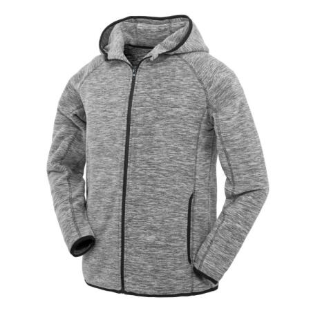 SPIRO FITNESS S245M SPIRO FITNESS Men's Microfleece Hoodie Grey/Black