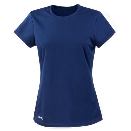 Spiro S253F Spiro Ladies' Quick Dry S/Sleeve T Navy