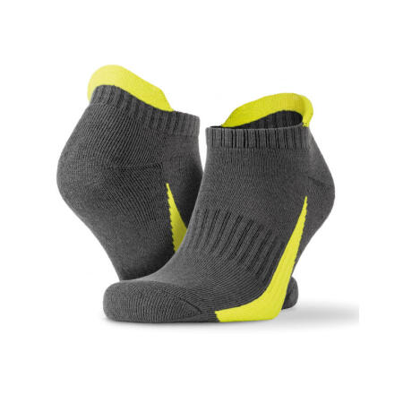 Spiro S293X Spiro 3-Pack Mixed Sneaker Sport Socks Grey/Lime