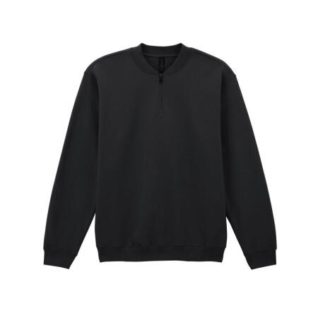 Gildan SF008 Gildan Softstyle Midweight 1/4 Zip Sweatshirt Black