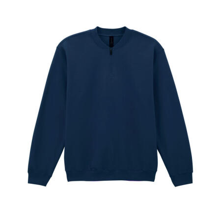 Gildan SF008 Gildan Softstyle Midweight 1/4 Zip Sweatshirt Navy Blue