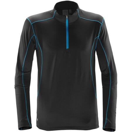 Stormtech TFW-1 Stormtech Men's Pulse Fleece Pullover Black/Electric Blue