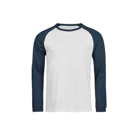 Tee Jays TJ1170 Tee Jays Unlabeled Baseball Tee White/Ink