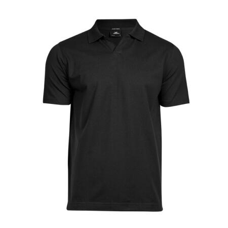 Tee Jays TJ1404 Tee Jays Men's Luxury Stretch V-Neck Polo Black