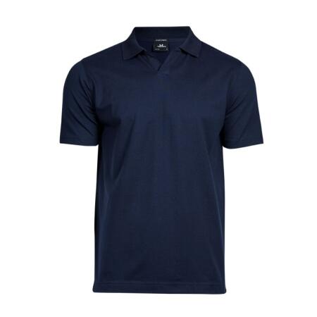 Tee Jays TJ1404 Tee Jays Men's Luxury Stretch V-Neck Polo Navy