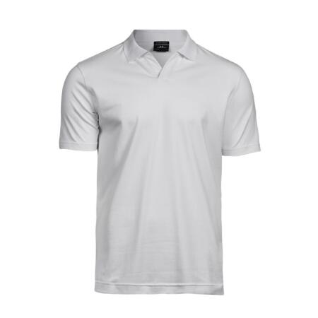 Tee Jays TJ1404 Tee Jays Men's Luxury Stretch V-Neck Polo White
