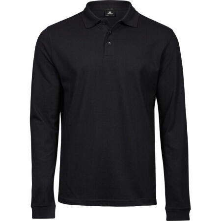 Tee Jays TJ1406 Tee Jays Men's Luxury L/S Stretch Polo Black