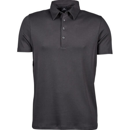 Tee Jays TJ1440 Tee Jays Men's Pima Cotton Polo Dark Grey