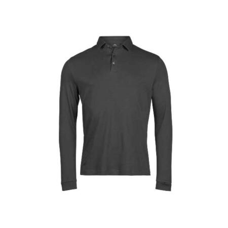 Tee Jays TJ1442 Tee Jays Pima Cotton Long Sleeve Polo Black
