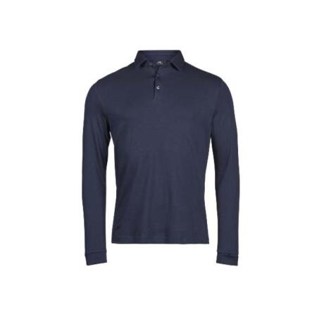 Tee Jays TJ1442 Tee Jays Pima Cotton Long Sleeve Polo Navy
