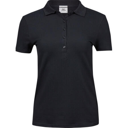 Tee Jays TJ145 Tee Jays Ladies' Luxury Stretch Polo Black