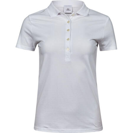Tee Jays TJ145 Tee Jays Ladies' Luxury Stretch Polo White