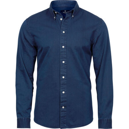 Tee Jays TJ4002 Tee Jays Men's Casual Twill Shirt Indigo