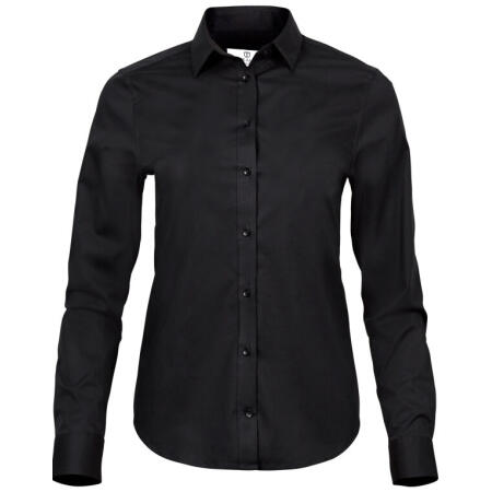 Tee Jays TJ4025 Tee Jays Ladies' Stretch Luxury Shirt Black