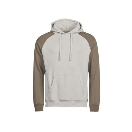 Tee Jays TJ5156 Tee Jays Unlabeled Two-Tone Hooded Sweatshirt Cement/Clay