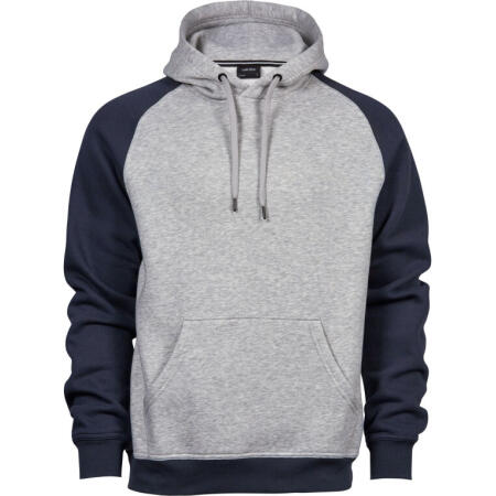 Tee Jays TJ5432 Tee Jays Men's Two-Tone Hooded Sweatshirt Heather Navy