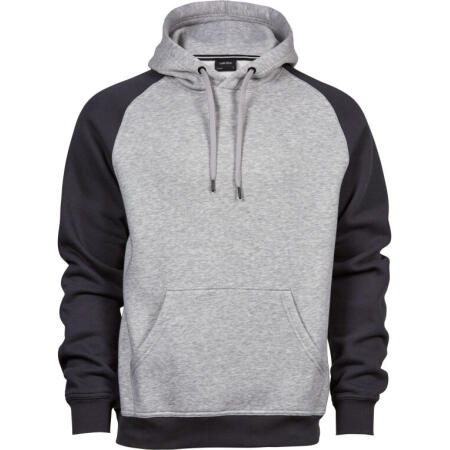 Tee Jays TJ5432 Tee Jays Men's Two-Tone Hooded Sweatshirt Heather Dark Grey