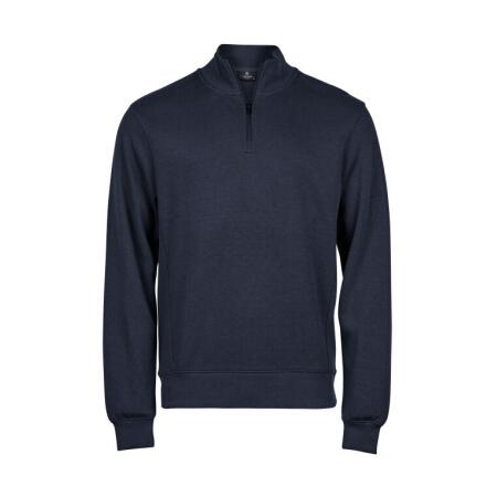 Tee Jays TJ5506 Tee Jays  Ribbed Interlock Half Zip Navy