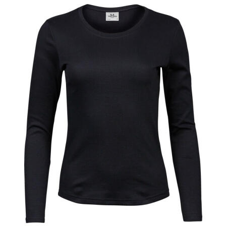 Tee Jays TJ590 Tee Jays Ladies' Long Sleeve Interlock Tee Black