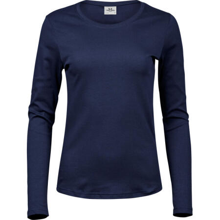 Tee Jays TJ590 Tee Jays Ladies' Long Sleeve Interlock Tee Navy