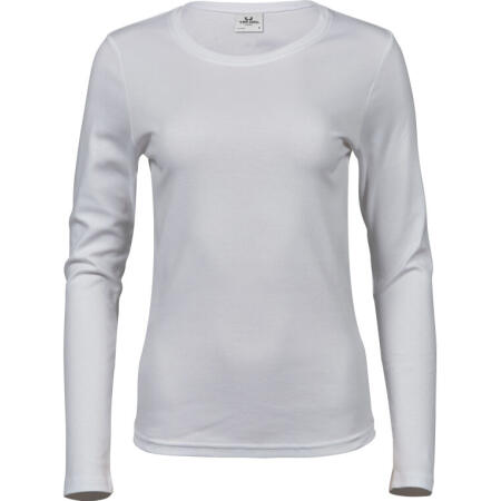 Tee Jays TJ590 Tee Jays Ladies' Long Sleeve Interlock Tee White