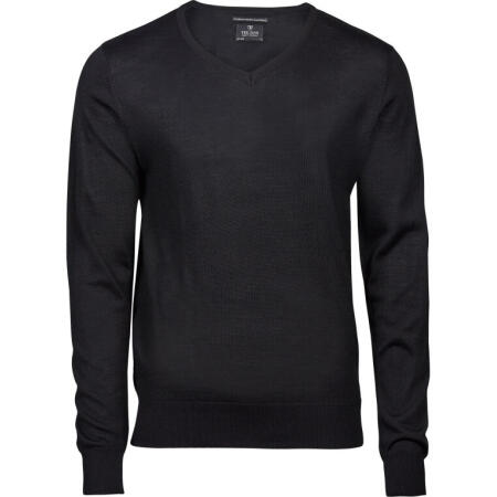 Tee Jays TJ6001 Tee Jays Men's V Neck Knitted Sweater Black