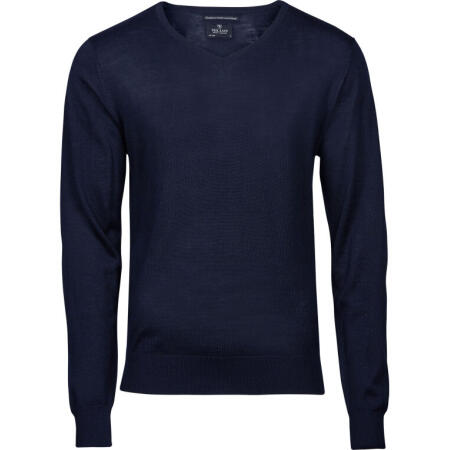 Tee Jays TJ6001 Tee Jays Men's V Neck Knitted Sweater Navy