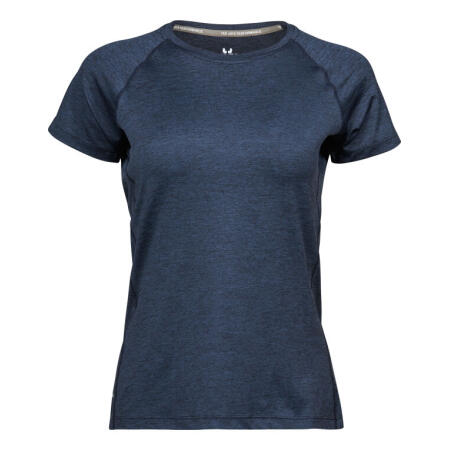 Tee Jays TJ7021 Tee Jays Ladies' CoolDry Tee Navy Melange