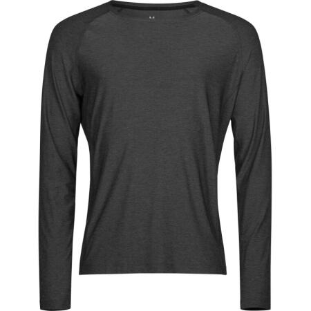 Tee Jays TJ7022 Tee Jays  Long Sleeve CoolDry Tee Black Melange