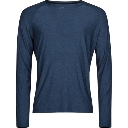 Tee Jays TJ7022 Tee Jays  Long Sleeve CoolDry Tee Navy Melange
