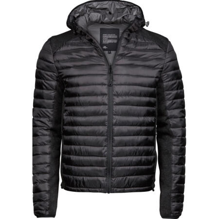 Tee Jays TJ9610 Tee Jays Men's Hooded Outdoor Crossover  Black/Black Melange