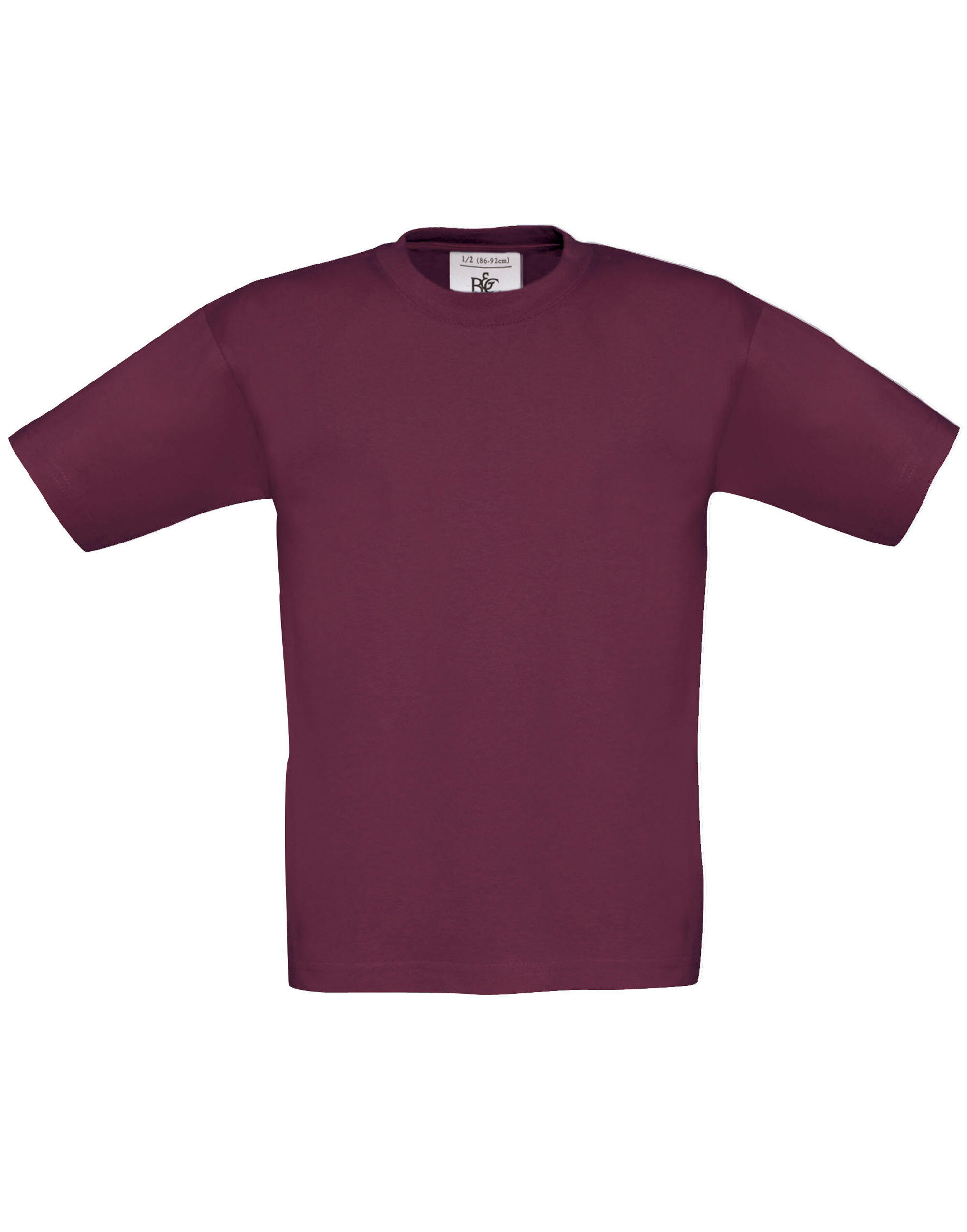 B&C TK300 Kid's Exact 150 T-Shirt Burgundy