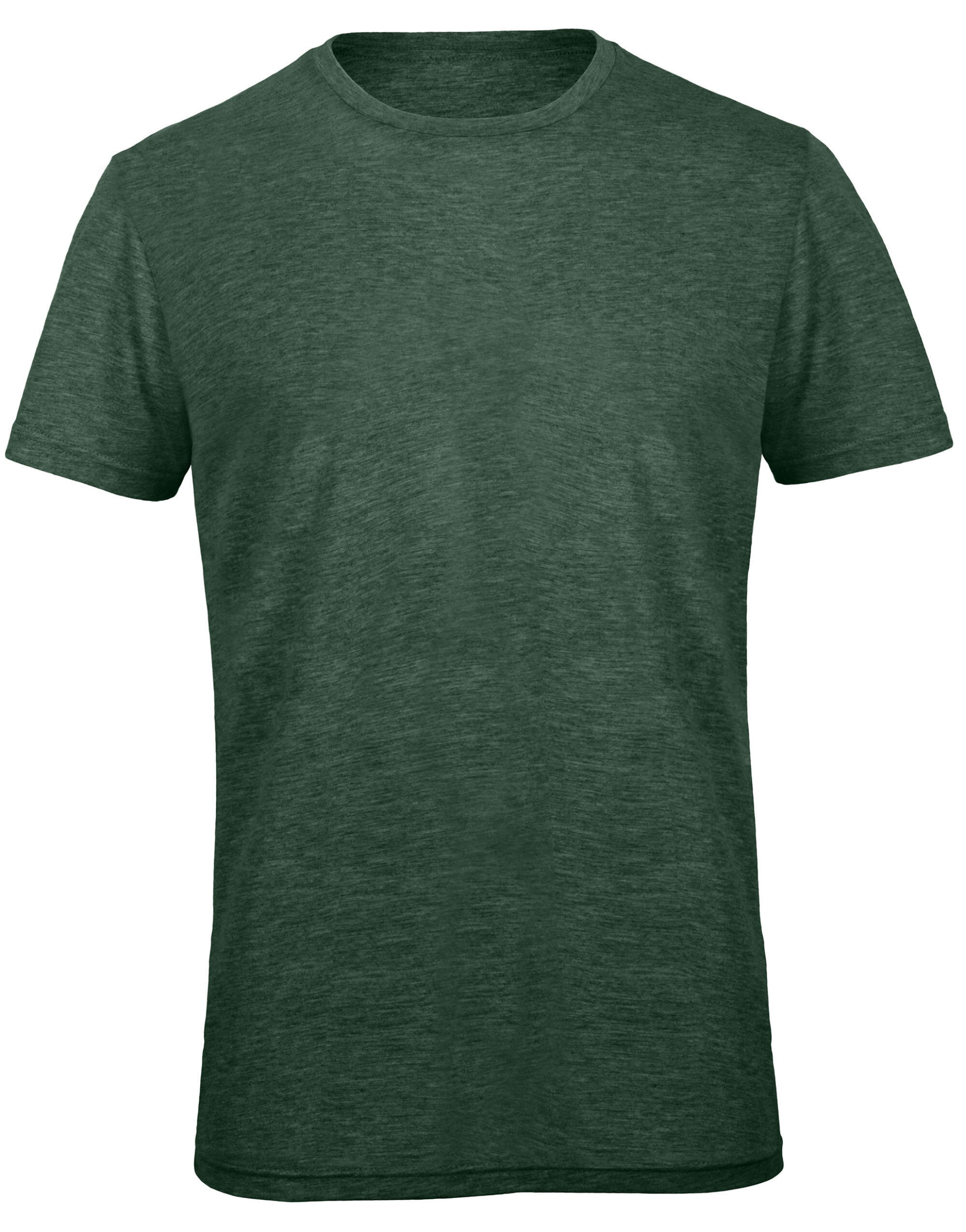 B&C TM055 Men's Triblend Tee Heather Forest Green