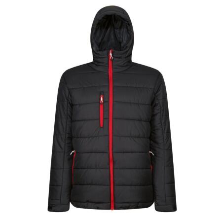 Regatta Professional TRA241 REGATTA PROFESSIONAL Men's Navigate Thermal Jacket Black/Classic Red