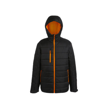 Regatta Professional TRA241 REGATTA PROFESSIONAL Men's Navigate Thermal Jacket Black Orange Pop